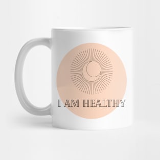 Affirmation Collection - I Am Healthy (Orange) Mug